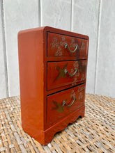 Load image into Gallery viewer, Charming Vintage Japanese Lacquer Miniature Chest of Drawers
