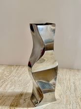 Load image into Gallery viewer, Rare Contemporary Design Twist Pewter Vase - Stunning
