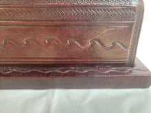 Load image into Gallery viewer, Vintage Ornate Leather Letter Rack
