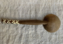 Load image into Gallery viewer, 2 Stylish Vintage Hand Carved African Wooden Spoons and 1 Serving Fork
