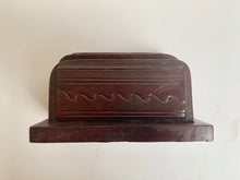 Load image into Gallery viewer, Vintage Ornate Leather Letter Rack
