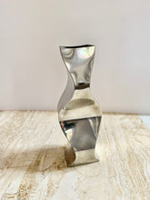 Load image into Gallery viewer, Rare Contemporary Design Twist Pewter Vase - Stunning
