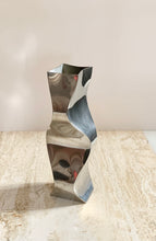 Load image into Gallery viewer, Rare Contemporary Design Twist Pewter Vase - Stunning
