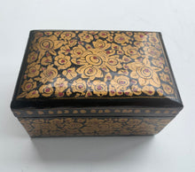 Load image into Gallery viewer, Vintage Kashmir Hand Painted Papier Mache Playing Cards Box
