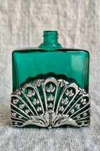 Load image into Gallery viewer, Beautiful Vintage First Impressions Green Perfume Bottle in an Art Nouveaux Style Design
