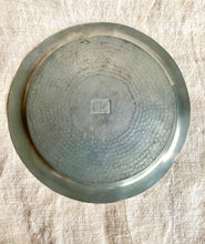 Load image into Gallery viewer, Stylish Vintage Malayan Hammered Pewter Dish
