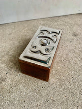 Load image into Gallery viewer, Fabulous Sasha Bowles Designs Wooden Box with Pewter Lid
