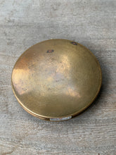 Load image into Gallery viewer, Beautiful Vintage Navy Stratton Mirror Compact with Gold and Floral Design
