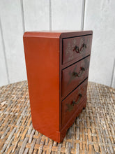 Load image into Gallery viewer, Charming Vintage Japanese Lacquer Miniature Chest of Drawers
