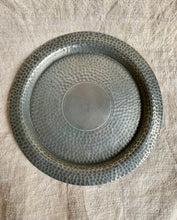 Load image into Gallery viewer, Stylish Vintage Malayan Hammered Pewter Dish
