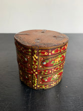 Load image into Gallery viewer, Beautiful Vintage Painted Wooden Pot
