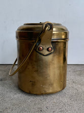 Load image into Gallery viewer, Charming Vintage Brass Storage Canister with Handle
