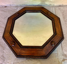 Load image into Gallery viewer, Timeless Arts and Crafts Style Wall Hanging Octagonal Beaded Frame Bevel Edged Mirror
