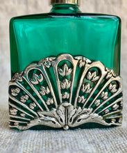 Load image into Gallery viewer, Beautiful Vintage First Impressions Green Perfume Bottle in an Art Nouveaux Style Design
