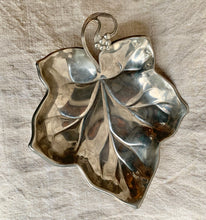 Load image into Gallery viewer, Attractive Vintage Silver Plated Leaf-Shaped Dish
