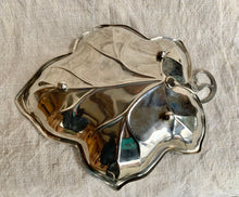 Load image into Gallery viewer, Attractive Vintage Silver Plated Leaf-Shaped Dish
