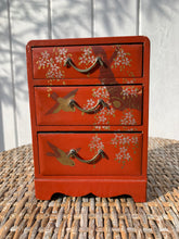 Load image into Gallery viewer, Charming Vintage Japanese Lacquer Miniature Chest of Drawers
