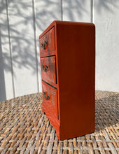 Load image into Gallery viewer, Charming Vintage Japanese Lacquer Miniature Chest of Drawers
