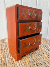 Load image into Gallery viewer, Charming Vintage Japanese Lacquer Miniature Chest of Drawers
