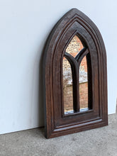 Load image into Gallery viewer, Gothic Style Wooden Wall Mirror
