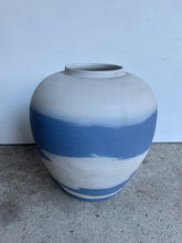 Load image into Gallery viewer, Super Stylish Decorative Blue and Stone Colour Pot
