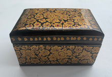 Load image into Gallery viewer, Vintage Kashmir Hand Painted Papier Mache Playing Cards Box
