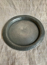 Load image into Gallery viewer, Stylish Vintage Malayan Hammered Pewter Dish
