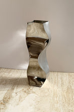 Load image into Gallery viewer, Rare Contemporary Design Twist Pewter Vase - Stunning
