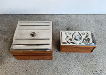 Load image into Gallery viewer, Another Sasha Bowles Designs Find - this time in a larger square shape wooden trinket box
