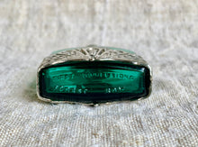 Load image into Gallery viewer, Beautiful Vintage First Impressions Green Perfume Bottle in an Art Nouveaux Style Design
