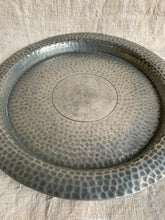 Load image into Gallery viewer, Stylish Vintage Malayan Hammered Pewter Dish
