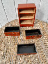 Load image into Gallery viewer, Charming Vintage Japanese Lacquer Miniature Chest of Drawers
